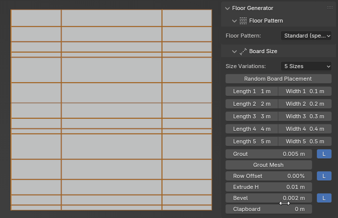 Standard (specified sizes)